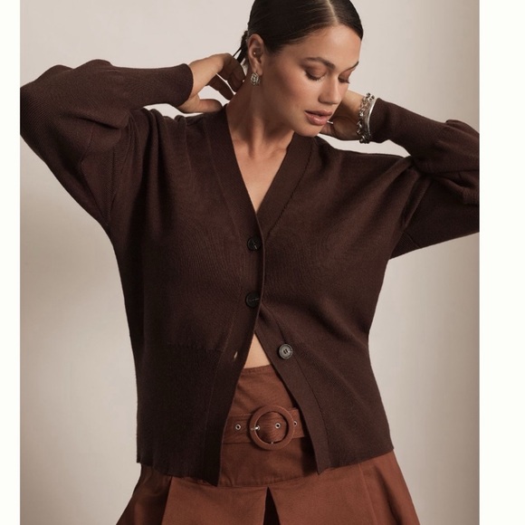 Anthropologie Sweaters - NWT Anthropologie Pilcro Slim Ribbed V-Neck Cardigan Sweater 2X